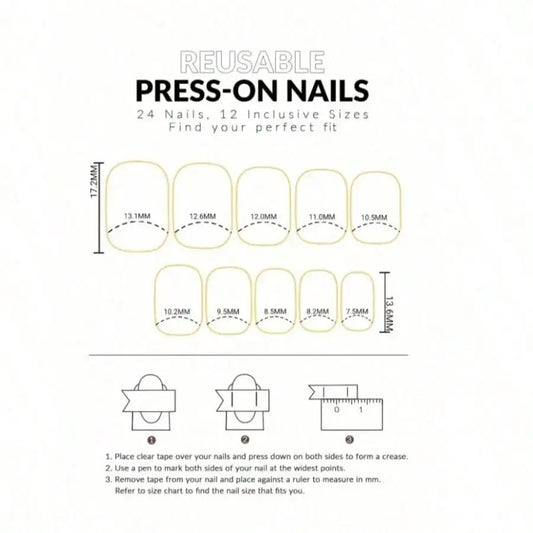 Psychedelic Alternative Stiletto Press-On Nail Art Set