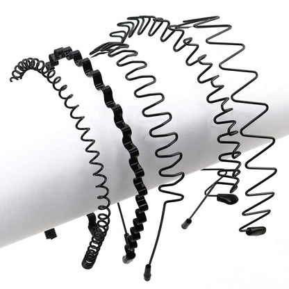 Minimalist Wavy Metal Headband Alternative Streetwear Hair Accessory