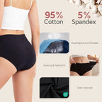 3-Piece Absorbent Postpartum and Menstrual Brief Set in Deep Jewel Tones