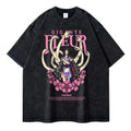 Vintage Anime-Inspired Floral Manga Streetwear Oversized Cotton Graphic T-Shirt