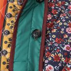 Women's Quilted Patchwork Padded Jacket Relaxed Casual Winter Hooded Outerwear Coat