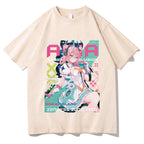 Kawaii Anime-Inspired Oversized Graphic Casual Japanese Streetwear Fashion T-Shirt
