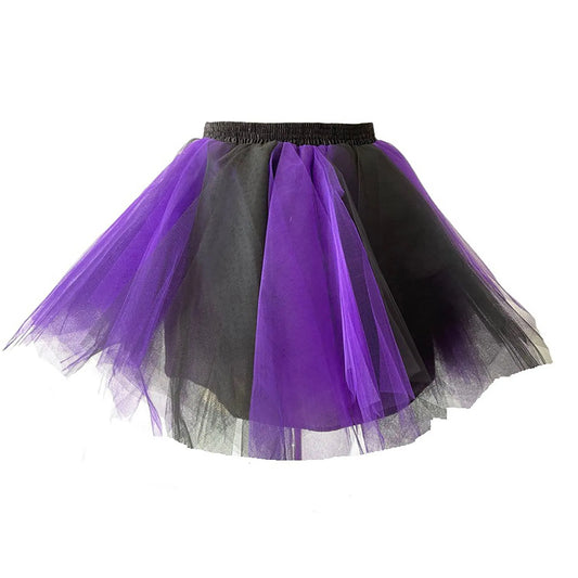 Layered Mesh Tutu Mini Skirt with Volume Pleats Festival Styling
