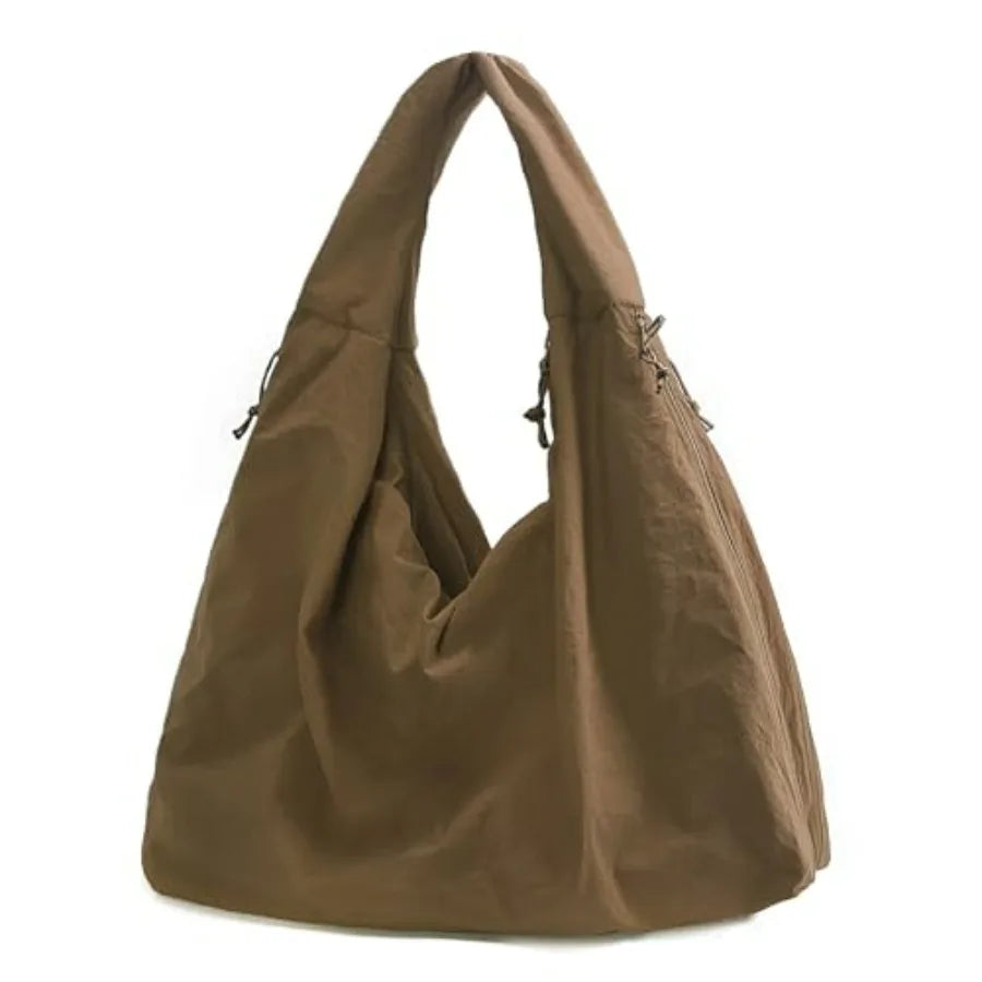 Oversized Crescent Hobo Tote Bag with Soft Slouchy Everyday Design