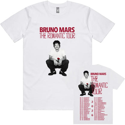Vintage Tour-Inspired Graphic Cotton Streetwear T-Shirt with Retro Front Print
