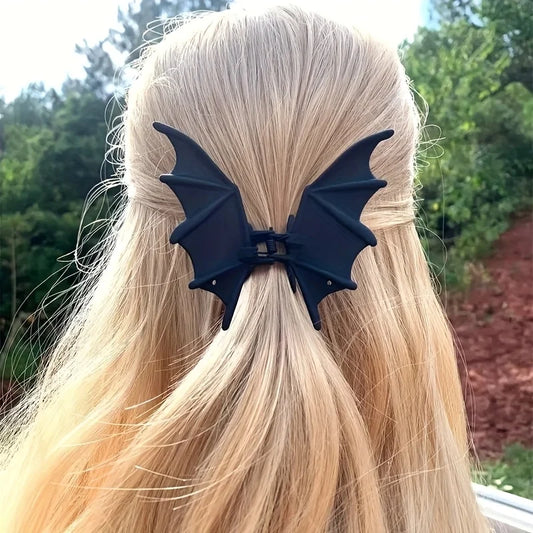 Gothic Bat Wing Hair Claw Clip Alternative Statement Hairstyle Accessory