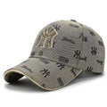 Unisex Embroidered Cotton Baseball Cap with Vintage Inspired Design for Everyday Casual Wear