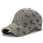 Unisex Embroidered Cotton Baseball Cap with Vintage Inspired Design for Everyday Casual Wear
