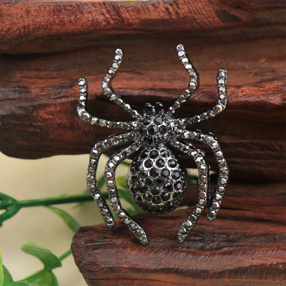 Gothic Spider Statement Brooch for Dark Alternative Styling