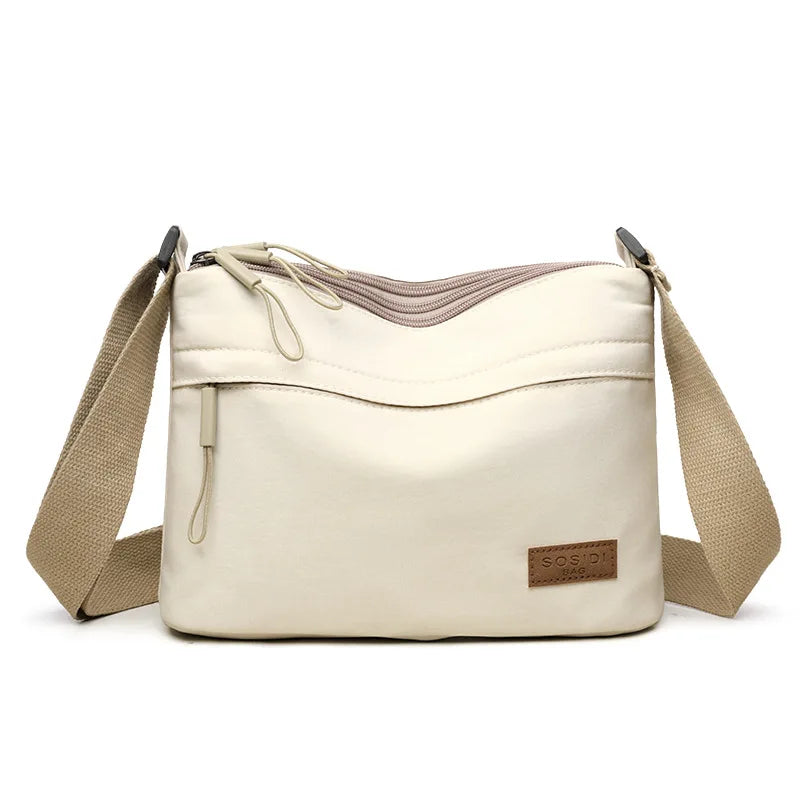 Multi Pocket Shoulder Crossbody Bag with Structured Everyday Storage
