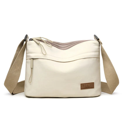 Multi Pocket Shoulder Crossbody Bag with Structured Everyday Storage