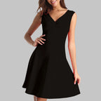 Sleeveless A-Line Mini Dress with Flared Hem and Clean Silhouette