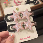 Y2K Star Hair Clip Set Alternative Streetwear Statement Accessories