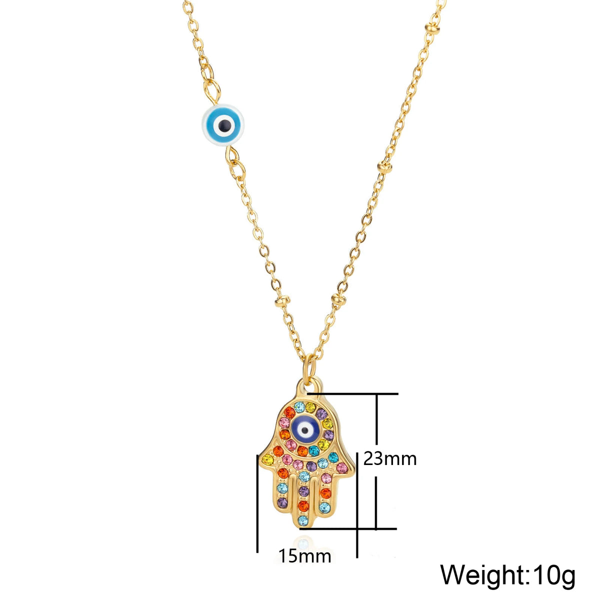 Protective Symbol Pendant Necklace for Bohemian Gothic and Alternative Fashion