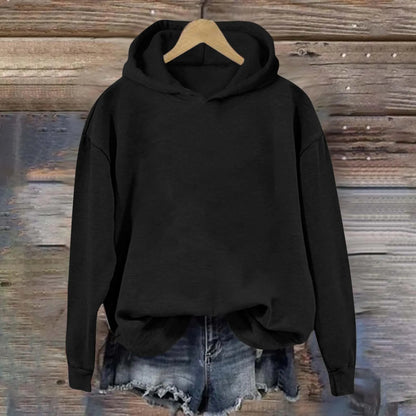 Oversized Minimalist Pullover Hoodie with Relaxed Fit for Everyday Casual Streetwear