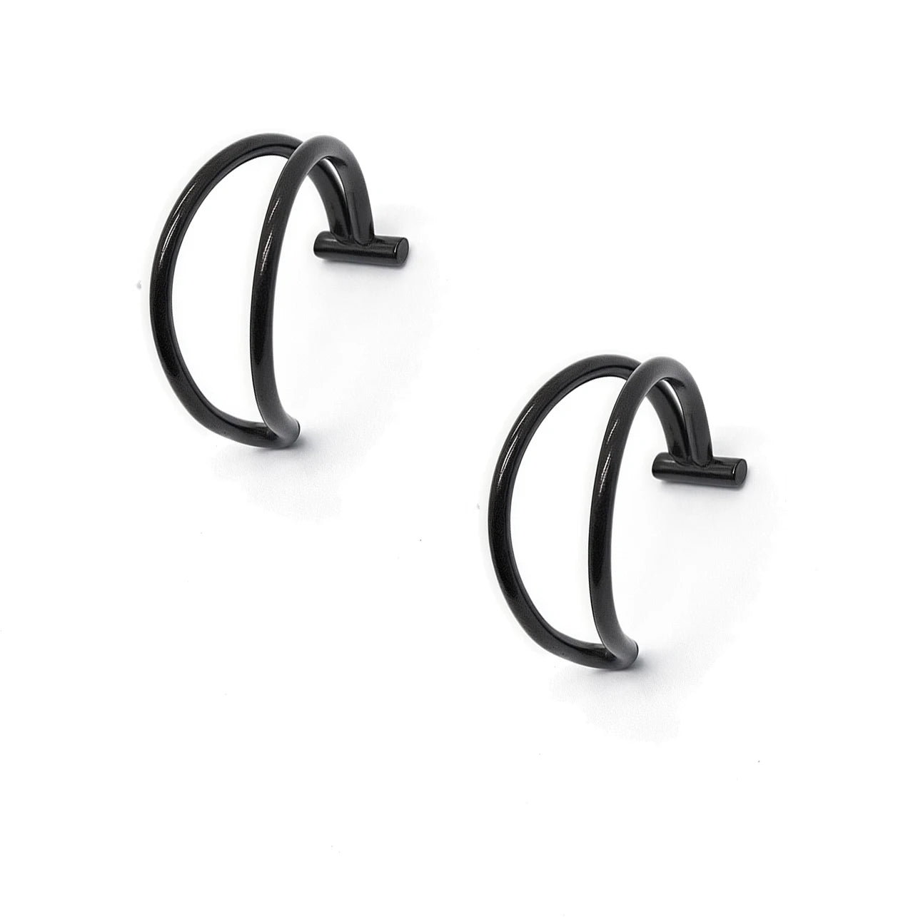 Punk Clip On Lip and Nose Ring Set for Alternative Styling