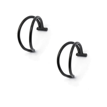 Punk Clip On Lip and Nose Ring Set for Alternative Styling