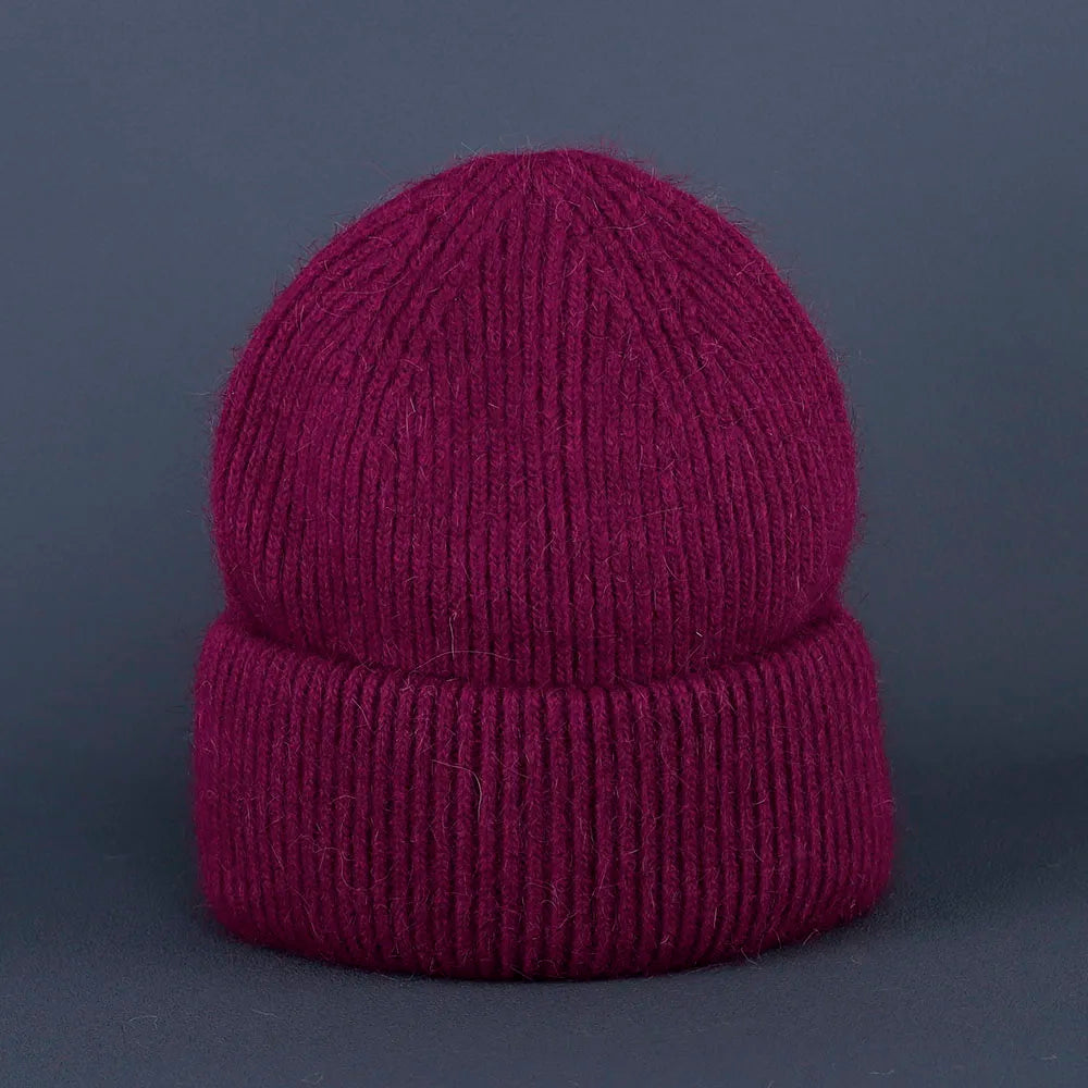 Soft Rabbit Fur Knit Beanie for Everyday Casual Outdoor Winter Fashion and Comfort Style