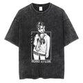 Minimalist Anime-Inspired Manga Graphic Oversized Casual Streetwear T-Shirt