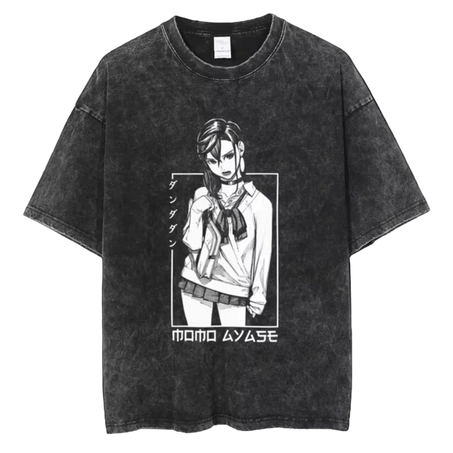 Minimalist Anime-Inspired Manga Graphic Oversized Casual Streetwear T-Shirt