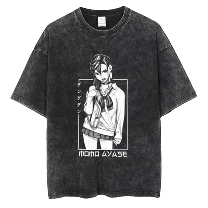 Minimalist Anime-Inspired Manga Graphic Oversized Casual Streetwear T-Shirt