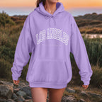 Oversized Collegiate Graphic Hoodie with Relaxed Fit for Everyday Streetwear