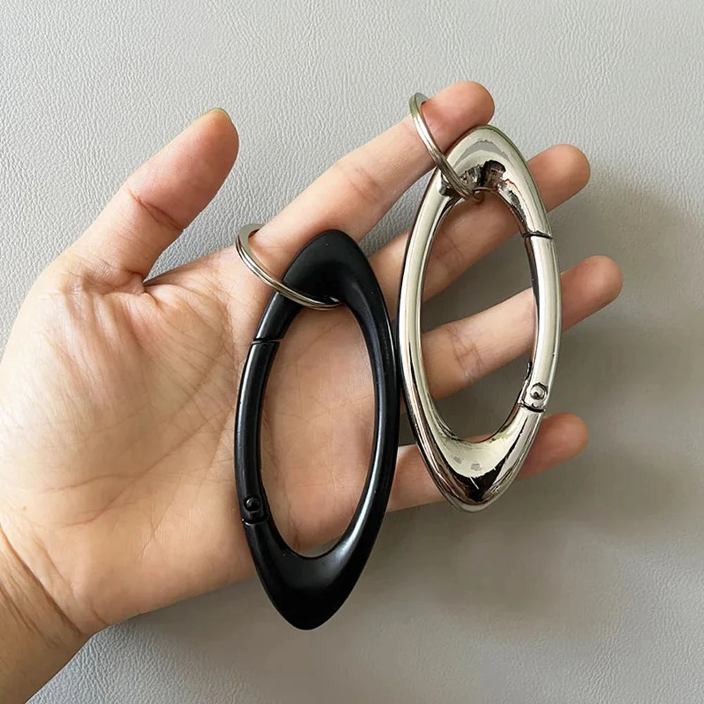 Star Carabiner Keychain Charm for Y2K Gothic and Alternative Fashion