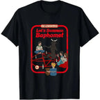 Retro Anime Streetwear Graphic Tee With Dark Occult-Inspired Artwork