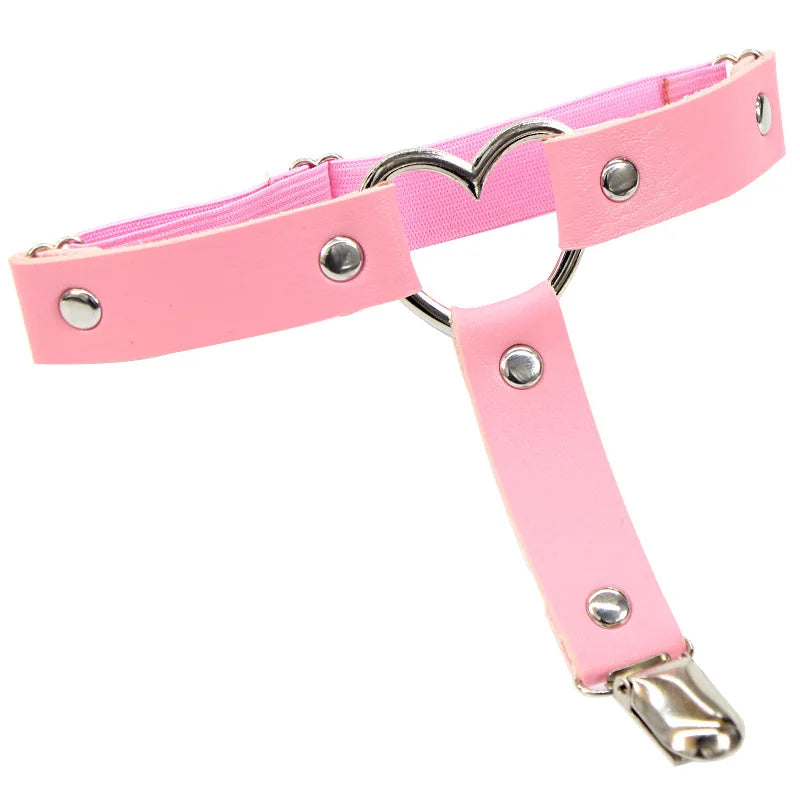 Punk Harness Thigh Garter Belt Alternative Gothic Statement Leg Accessory