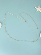 Minimalist Beaded Waist Chain for Y2K Streetwear and Alternative Styling