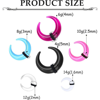 Mixed Septum and Horseshoe Ring Set for Alternative Body Styling
