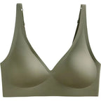 Plunging V-Neck Seamless-Style Wireless Bra with Smooth Molded Cups