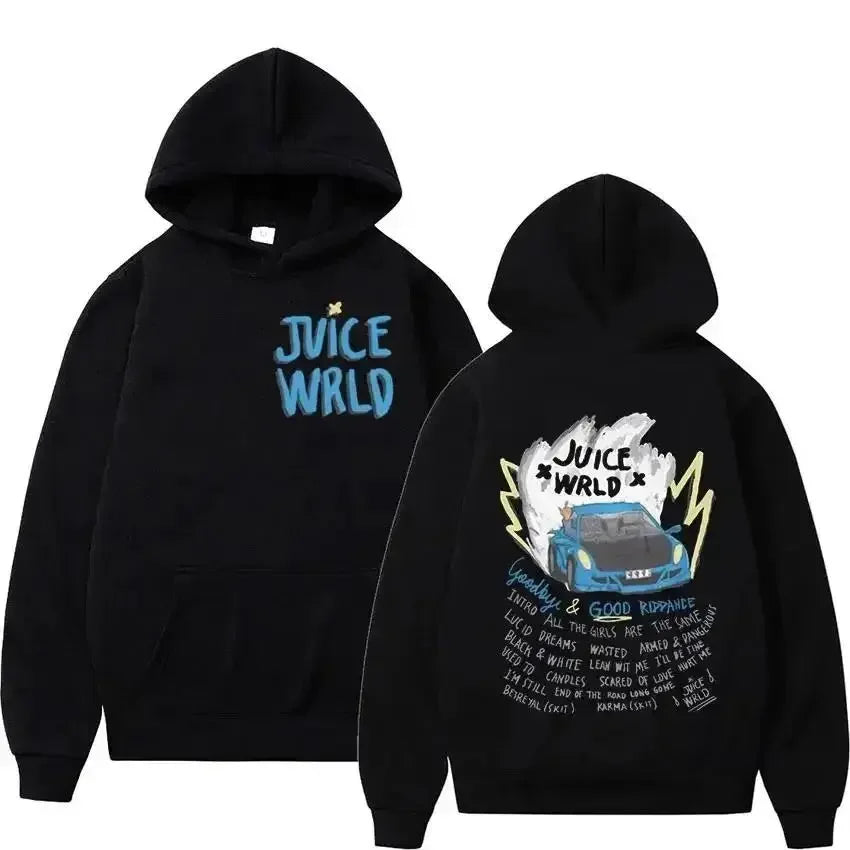 Oversized Back Graphic Hoodie with Minimal Front Detail Streetwear Design