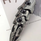 Dragon Skull Armor Ring for Gothic Punk and Dark Fantasy Styling