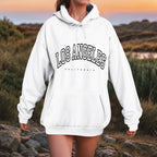 Oversized Collegiate Graphic Hoodie with Relaxed Fit for Everyday Streetwear