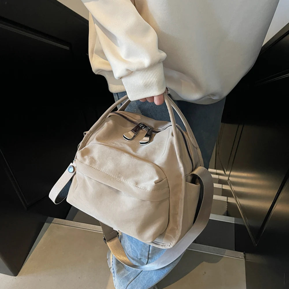 Large Capacity Oxford Cloth Bowling Crossbody Bag with Adjustable Shoulder Strap