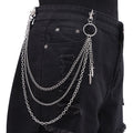 Layered Spike Chain Belt Accessory for Punk, Grunge and Gothic Outfits