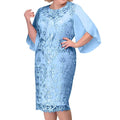 Elegant Floral Lace Overlay Occasion Wear Alternative Midi Dress