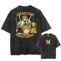 Thunder Hero Anime Oversized Back Print Cotton Streetwear T-Shirt