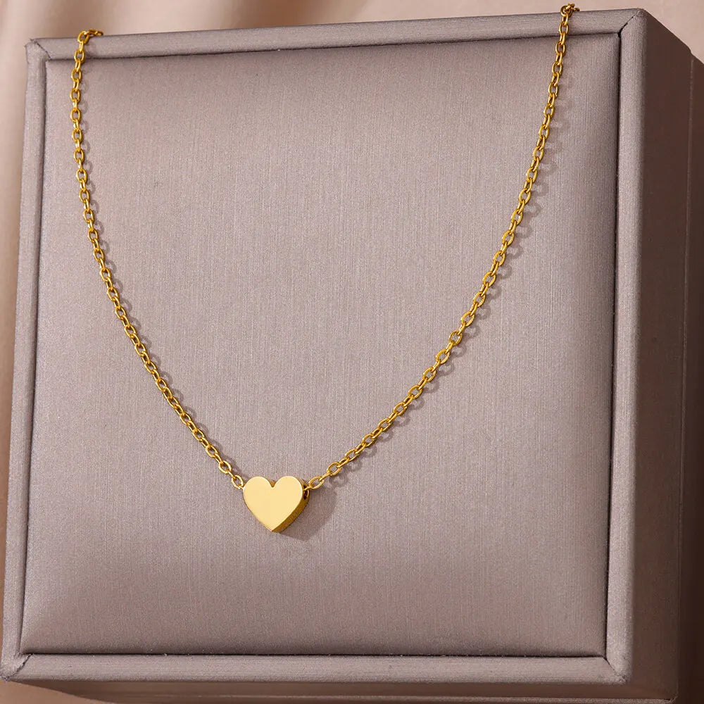 Layered Heart Pendant Necklace for Dark Feminine and Alternative Fashion