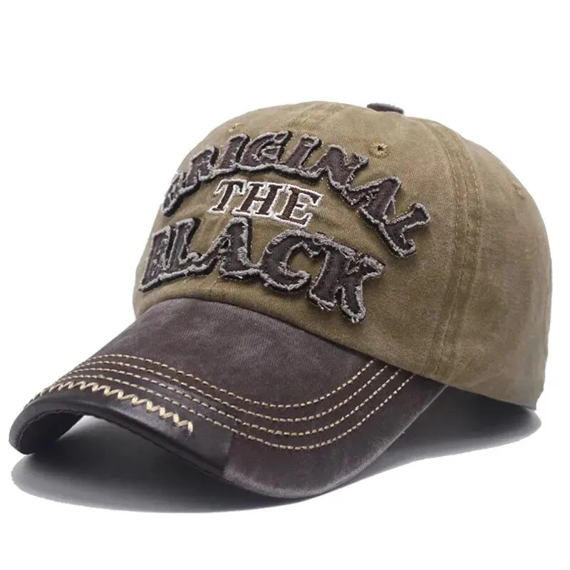 Unisex Vintage Washed Baseball Cap with Embroidered Detail for Everyday Casual Streetwear Style