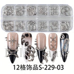 Gothic Cross Nail Art Charms Collection for Alternative Manicure Designs