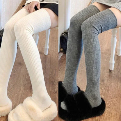 Ribbed Knee High Socks with Soft Stretch Knit for Everyday Casual Fashion Styling