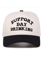 Men's Cotton Baseball Cap with Embroidered Typography and Patterned Curved Brim for Casual Style