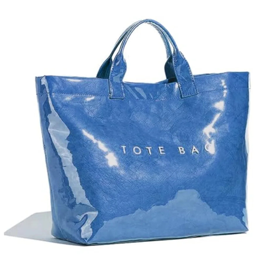 Oversized Waterproof Tote Bag with Animal Inspired Pattern Beach Carryall