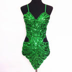 Allover Sequin Mini Dress With Sculpted Strapless Silhouette And Statement Shine