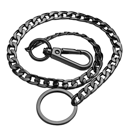 Classic Punk Wallet Chain with Ring Detail for Alternative Streetwear Looks