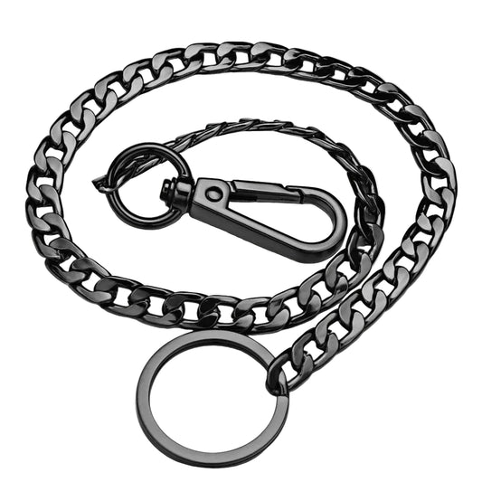 Classic Punk Wallet Chain with Ring Detail for Alternative Streetwear Looks