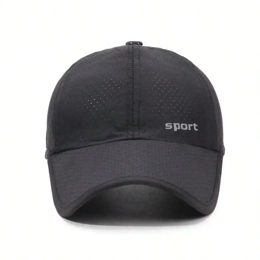 Men's Quick Dry Breathable Baseball Cap with Adjustable Fit for Outdoor Everyday Summer Wear