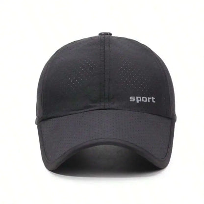 Men's Quick Dry Breathable Baseball Cap with Adjustable Fit for Outdoor Everyday Summer Wear
